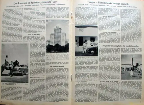 Lloyd Modellprogramm 1953 "Schnell mal nach Afrika" Automobilprospekt (10166)