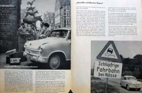 Lloyd Modellprogramm 1956 "Bremen-München" Automobilprospekt (10167)