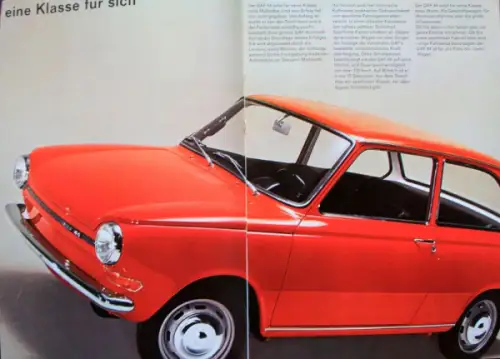 DAF 44 Modellprogramm 1971 Automobilprospekt (6591)