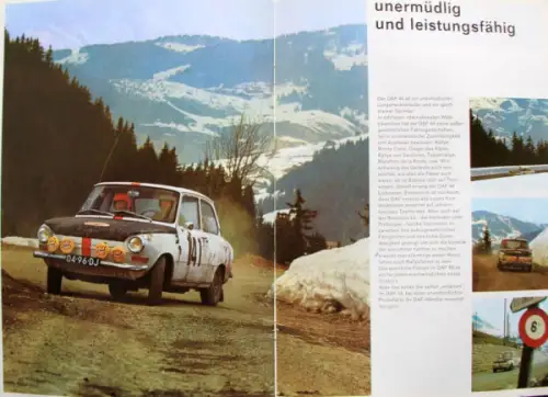 DAF 44 Modellprogramm 1971 Automobilprospekt (6591)