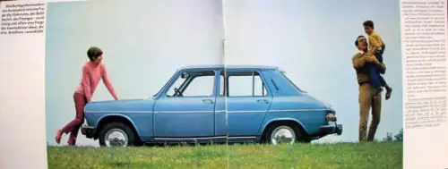 Simca 1100 Modellprogramm 1967 "Überlegenheit modernster Technik" Automobilprospekt (6600)