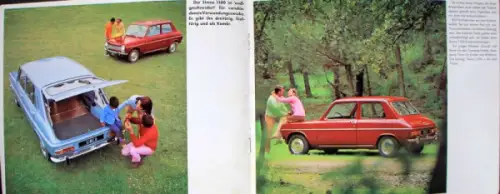 Simca 1100 Modellprogramm 1967 "Überlegenheit modernster Technik" Automobilprospekt (6600)