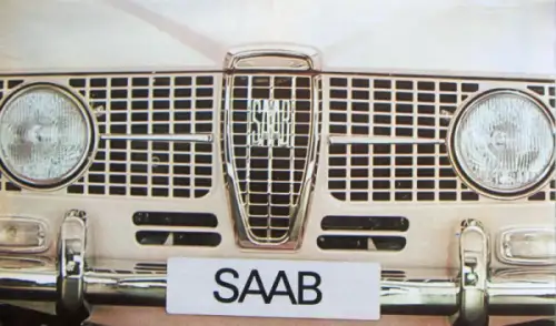 Saab Modellprogramm 1964 Automobilprospekt (6605)