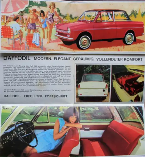 Daffodil Modellprogramm 1966 Automobilprospekt (6813)