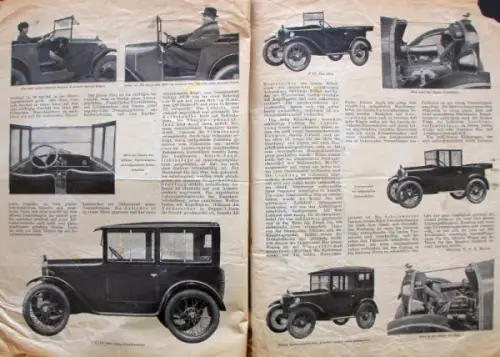 Dixi 3/15 PS Modellprogramm 1928 Automobilprospekt (6822)