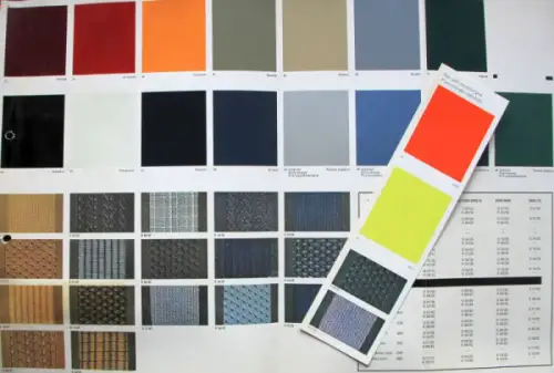 BMW Modellprogramm Farben und Polster 1970 Automobilprospekt (4508)