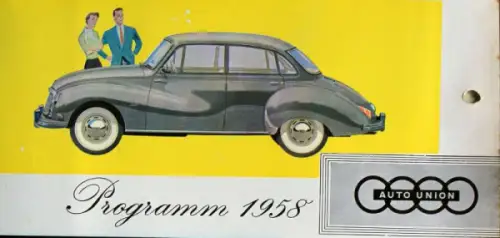 DKW Auto-Union Modellprogramm 1958 Automobilprospekt (6897)