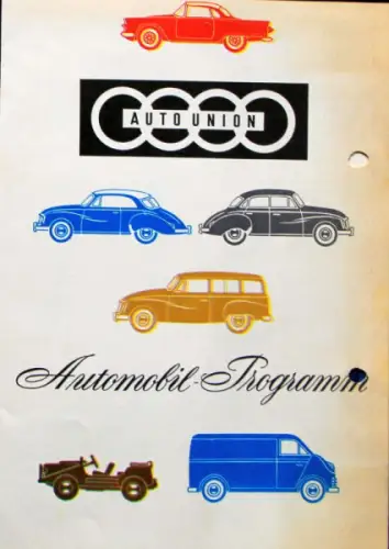 DKW Auto-Union Modellprogramm 1959 Automobilprospekt (7391)
