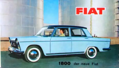 Fiat Modellprogramm 1959 Automobilprospekt (7635)