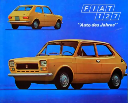Fiat 127 Modellprogramm 1972 Automobilprospekt (10177)