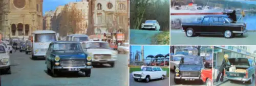 Peugeot 404 Modellprogramm 1972 Automobilprospekt (10181)