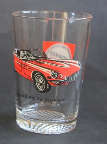 Fanal Stinnes Jaguar E Type Trinkglas 1971 (10187)