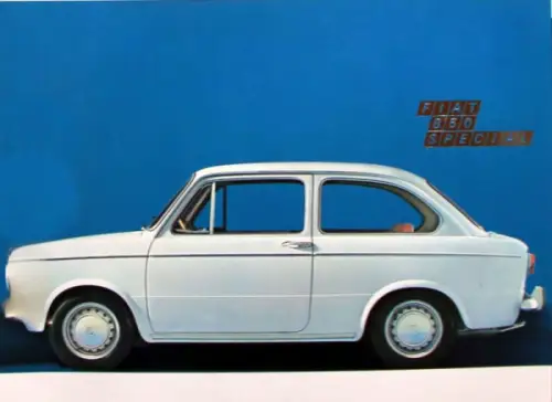 Fiat 850 Special Modellprogramm 1964 Automobilprospekt (10212)