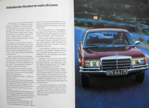 Mercedes-Benz 350 SE - 450 SEL 6.9 Modellprogramm 1978 Automobilprospekt (10213)