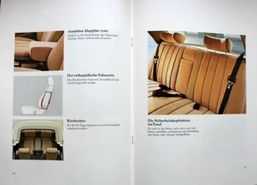 Mercedes-Benz Modellprogramm 1979 "Sonderausstattungen" Automobilprospekt (10214)