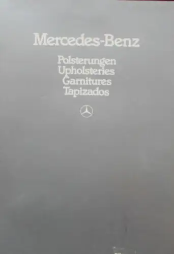 Mercedes-Benz Modellprogramm 1983 Polsterung Automobilprospekt (10216)