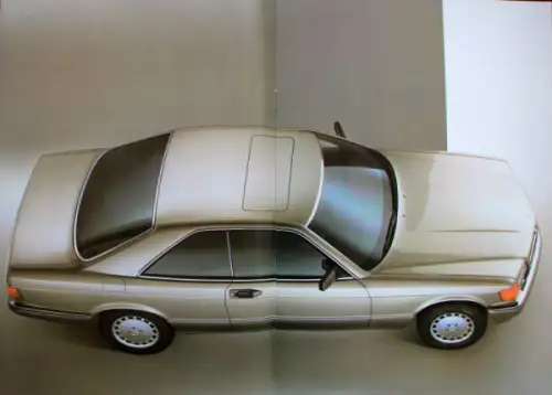 Mercedes-Benz 420 SEC - 560 SEC Modellprogramm 1986 Automobilprospekt (10218)