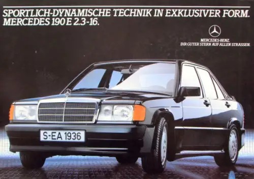 Mercedes-Benz 190 E 2.3 Modellprogramm 1983 Automobilprospekt (10220)