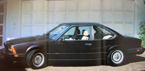 BMW 635 CSi Modellprogramm 1986 Automobilprospekt (10223)