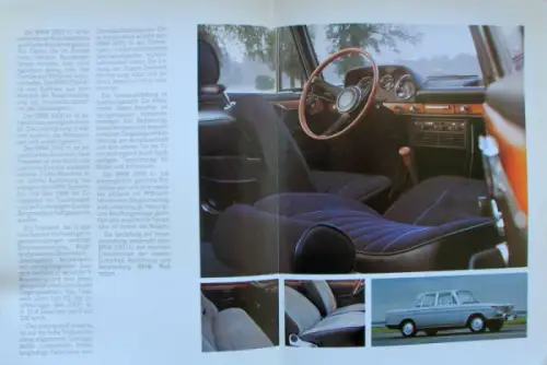 BMW 2000 tii Modellprogramm 1969 Automobilprospekt (10302)
