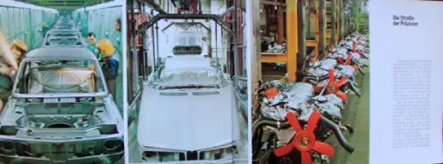 BMW Modellprogramm 1971 "Ein Gang durch das Werk" Automobilprospekt (10305)
