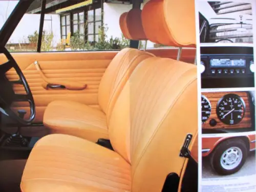 BMW 1502 Modellprogramm 1975 Automobilprospekt (10306)