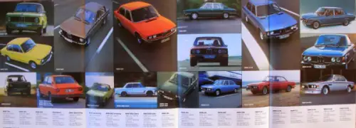 BMW Modellprogramm 1974 Automobilprospekt (10307)