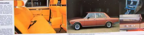 BMW Modellprogramm 1974 Automobilprospekt (10308)