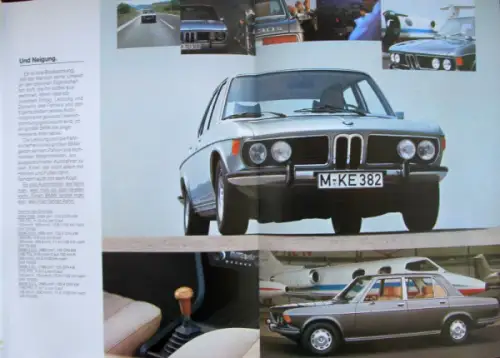 BMW 2500 - 3.3 Li Modellprogramm 1975 Automobilprospekt (10310)
