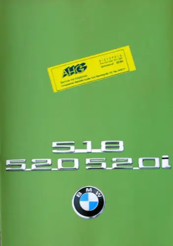 BMW 528 - 520 i Modellprogramm 1976 Automobilprospekt (10303)