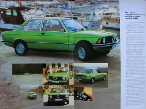 BMW 316 - 320 i Modellprogramm 1976 Automobilprospekt (10311)