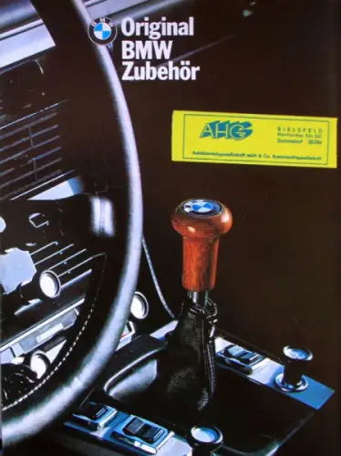 BMW Modellprogramm 1974 "Original Zubehör" Automobilprospekt (10312)