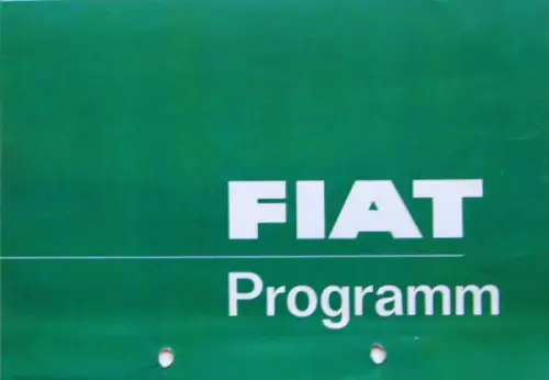 Fiat Modellprogramm 1963 Automobilprospekt (10316)