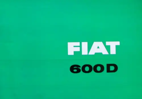 Fiat 600 D Modellprogramm 1966 Automobilprospekt (10319)