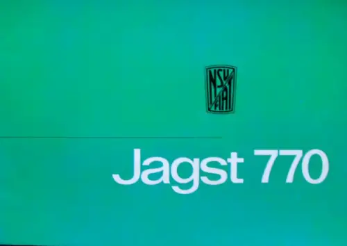 NSU Fiat Jagst 770 Modellprogramm 1966 Automobilprospekt (10321)