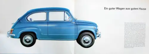NSU Fiat Jagst 770 Modellprogramm 1966 Automobilprospekt (10321)