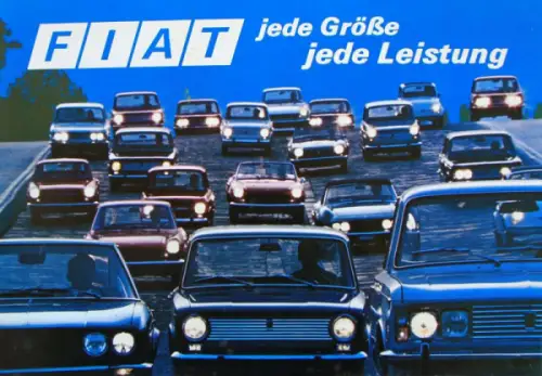 Fiat Modellprogramm 1969 "Jede Größe - jede Leistung" Automobilprospekt (10322)