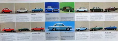 Fiat Modellprogramm 1969 "Jede Größe - jede Leistung" Automobilprospekt (10322)