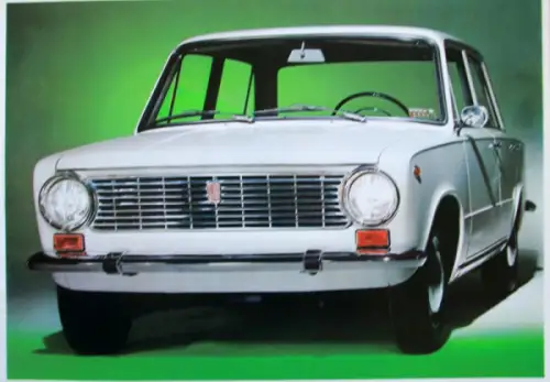 Fiat 124 Modellprogramm 1967 Automobilprospekt (10323)