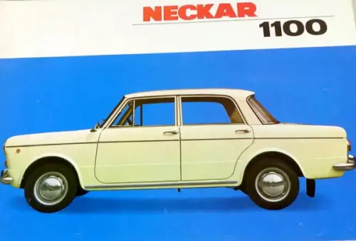NSU Neckar 1100 Modellprogramm 1965 Automobilprospekt (10328)
