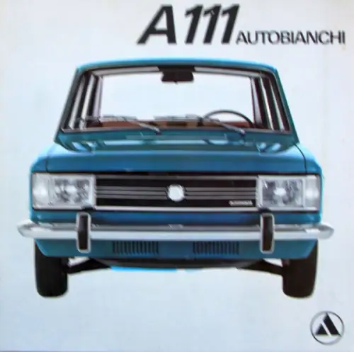 Autobianchi A 111 Modellprogramm 1970 Automobilprospekt (10330)