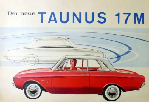 Ford Taunus 17M Modellprogramm 1962 Automobilprospekt (10336)