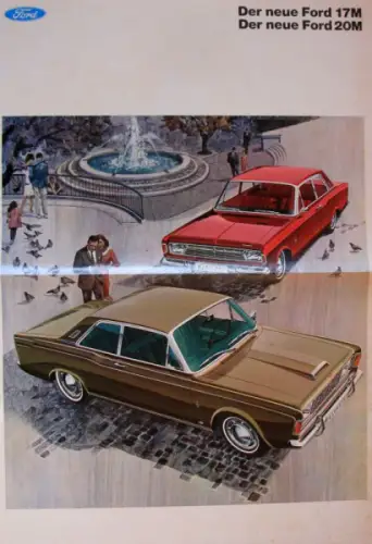 Ford Taunus 17M - 20 M Modellprogramm 1967 Automobilprospekt (10337)