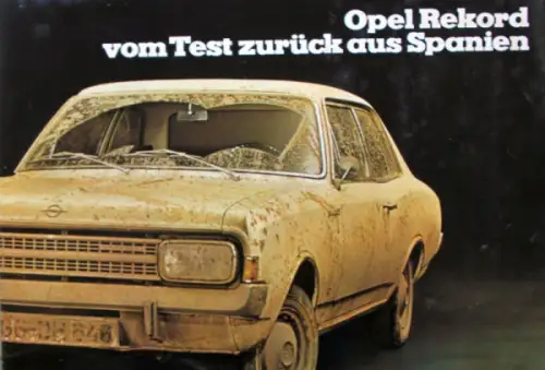 Opel Rekord Modellprogramm 1969 Automobilprospekt (10342)