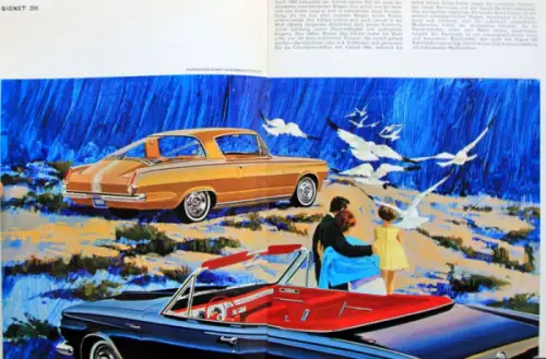 Plymouth Valiant Modellprogramm 1965 Automobilprospekt (10343)