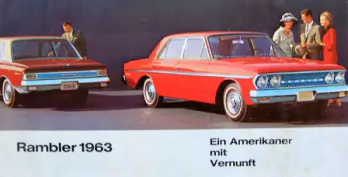 American Motors Rambler Modellprogramm 1963 Automobilprospekt (10344)