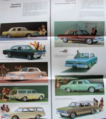 American Motors Rambler Modellprogramm 1963 Automobilprospekt (10344)