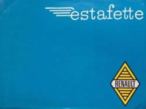 Renault Estafette Modellprogramm 1964 Automobilprospekt (10355)