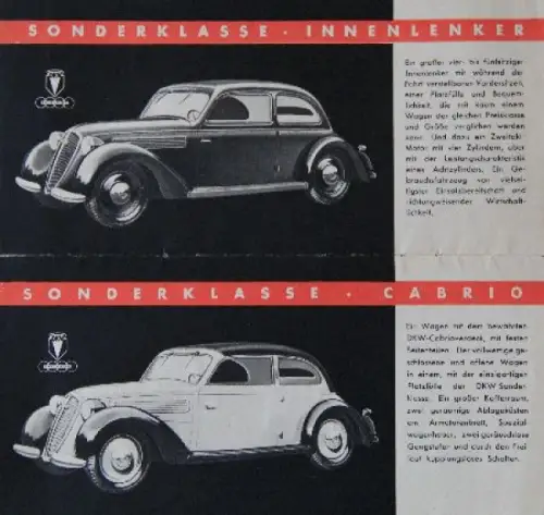 DKW Modellprogramm 1939 Automobilprospekt (8770)