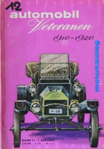 "Motorkatalog - Automobil Veteranen 1910-20" Automobil-Jahrbuch 1961 (3840)